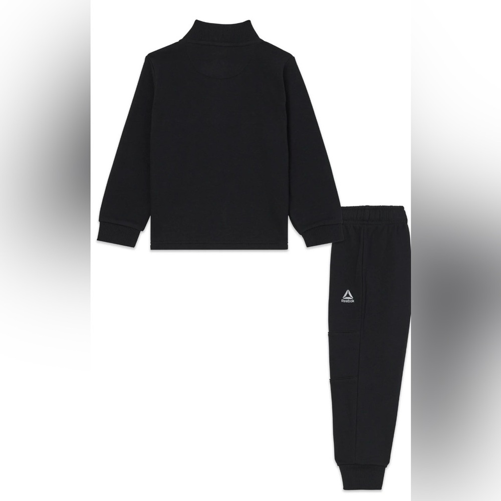 Reebok Toddler Unisex Half Zip Pullover and Jogger Set, 2 Piece - Picture 2 of 7
